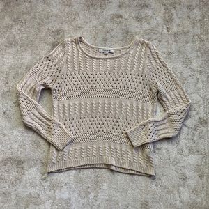 Knit Cream Sweater- Size Large